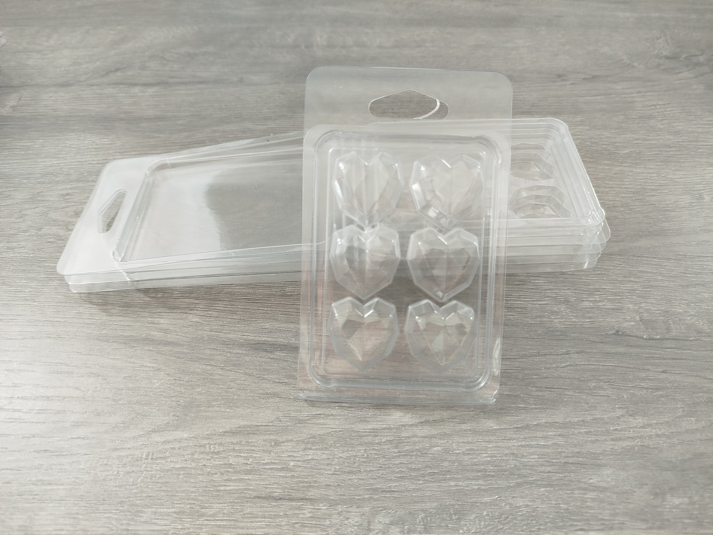 Clamshell coeurs x6 (géométriques)