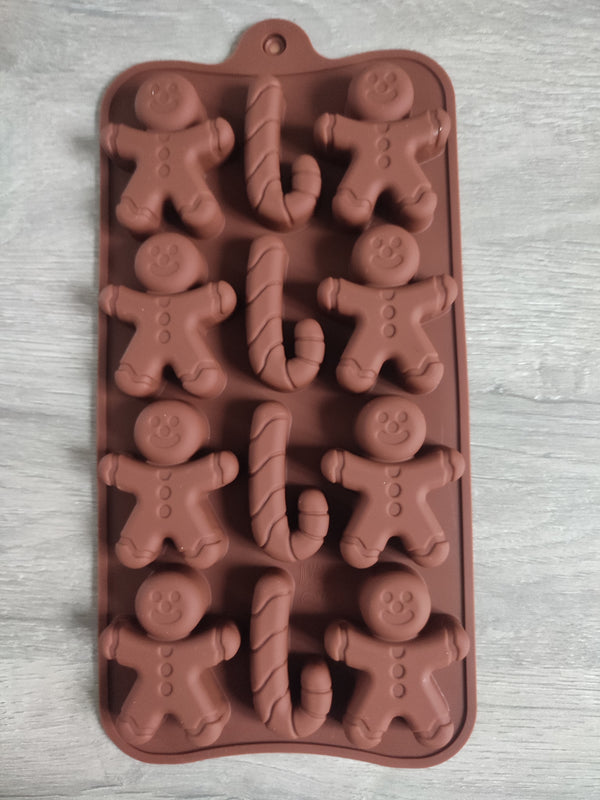 Moule Silicone Bonhomme Pain D'épices Moldfun - Pour Chocolats, Glaçons, Savons - Résistant Au Four