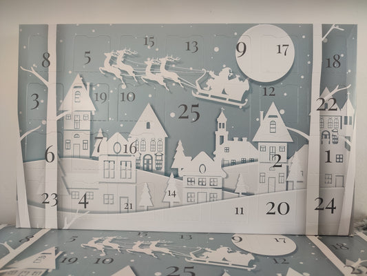 Calendrier de l'avent (village enneigé)